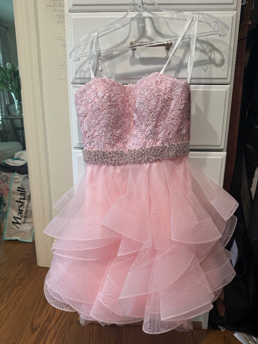 NWT Pink Jovani Strapless Dress Prom Homecoming